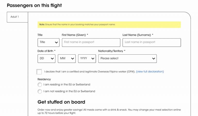 scoot check in baggage charges