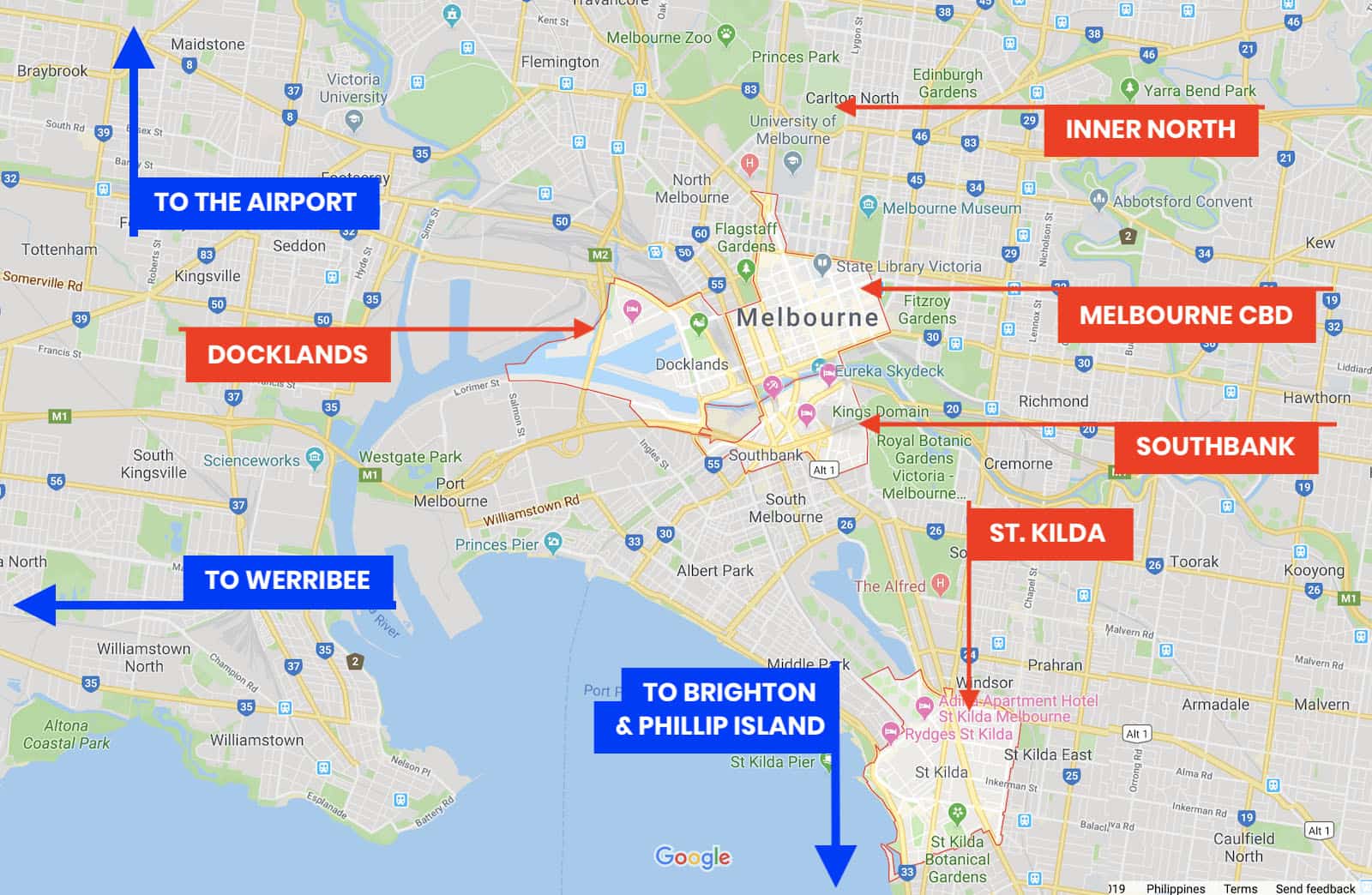 Melbourne Map 
