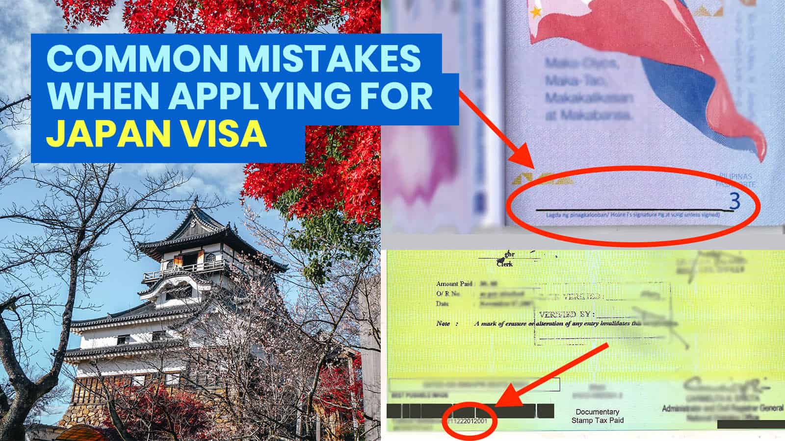 Avoid These 12 COMMON MISTAKES when Applying for a JAPAN VISA! The