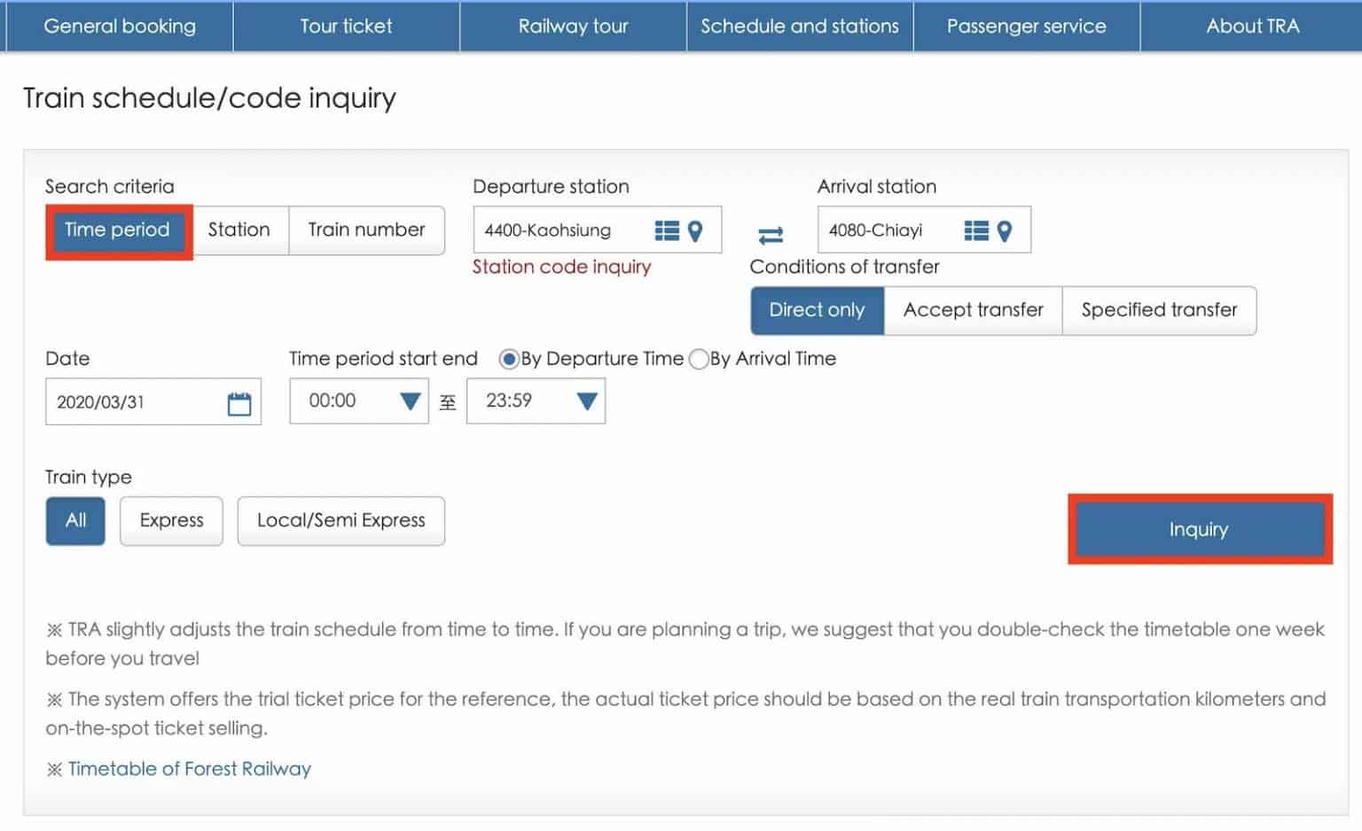 How to Book TAIWAN TRAIN Online (TRA) | The Poor Traveler Itinerary Blog