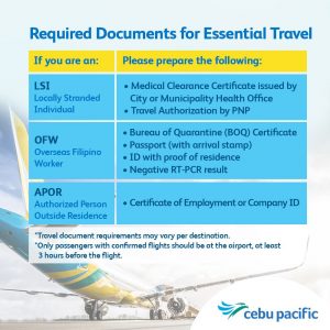 cebu pacific japan travel requirements