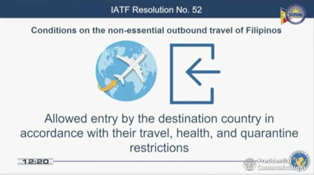 Requirements For Non-Essential International Travel For Filipinos | The ...