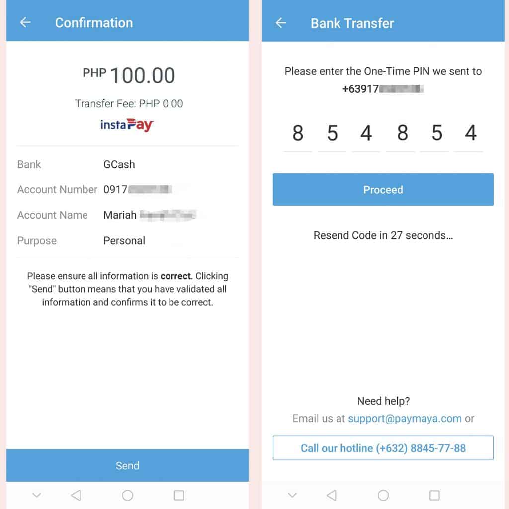 Paymaya To Gcash How To Transfer Money Or Payment Using Paymaya App