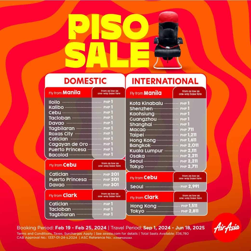 20242025 AIRASIA PROMOS & PISO SALE + How to Book Successfully The