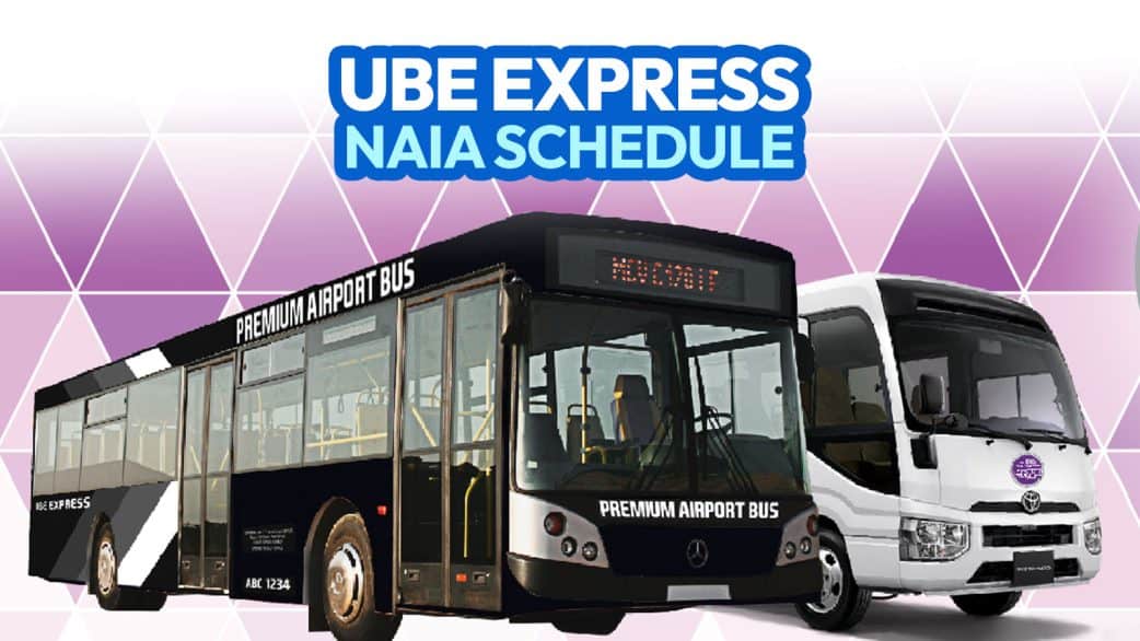 UBE EXPRESS P2P BUS SCHEDULE for NAIA to Cubao, Santa Rosa & Robinsons