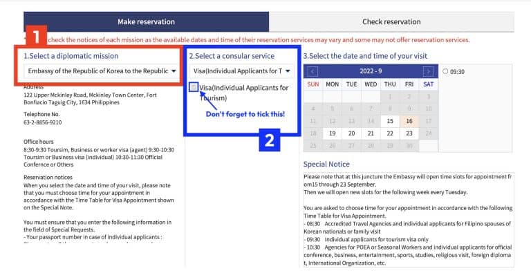 How To Schedule A Korean Visa Application Appointment Korean Embassy Manila The Poor 5747