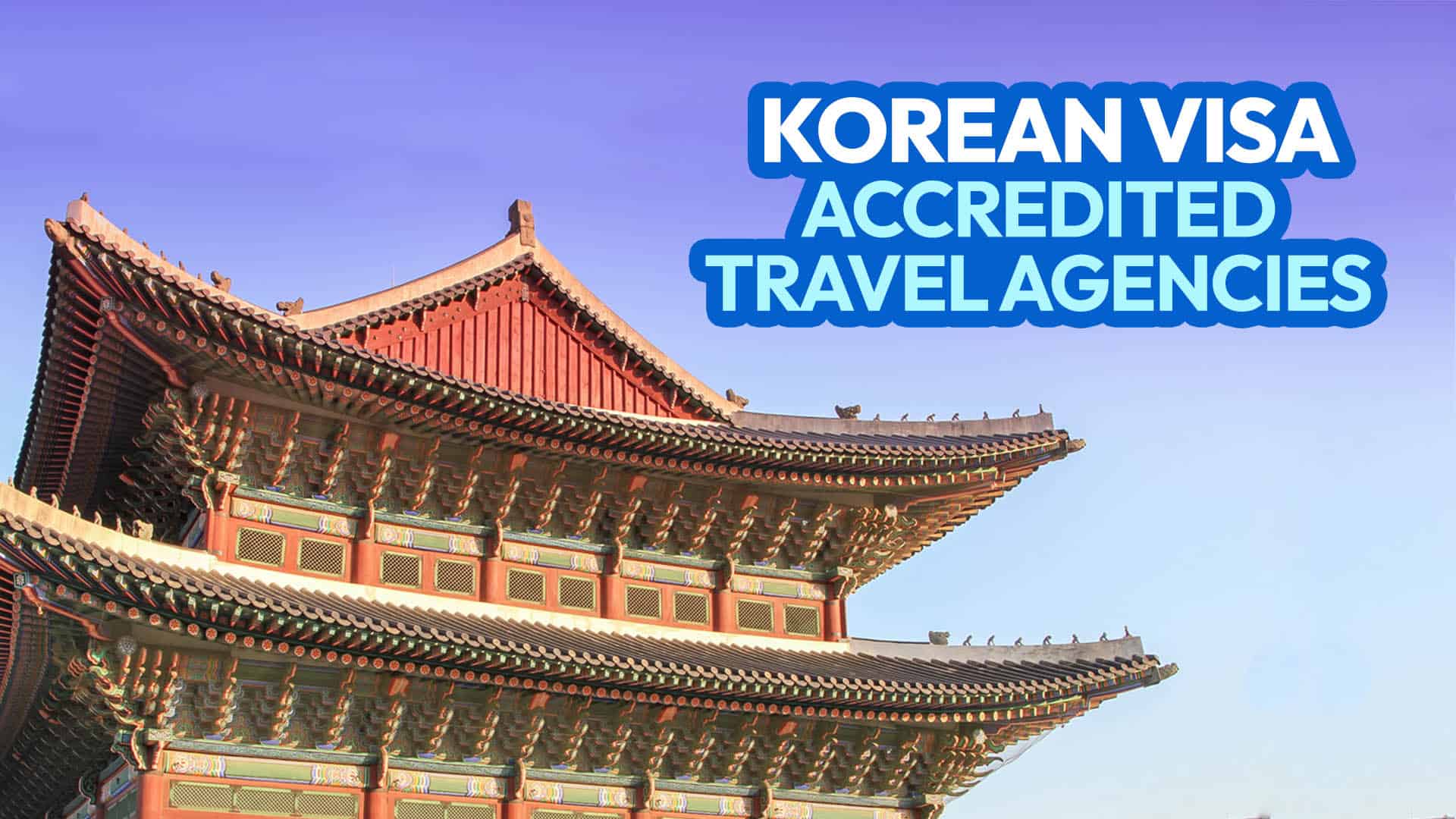 travel agency for korea visa