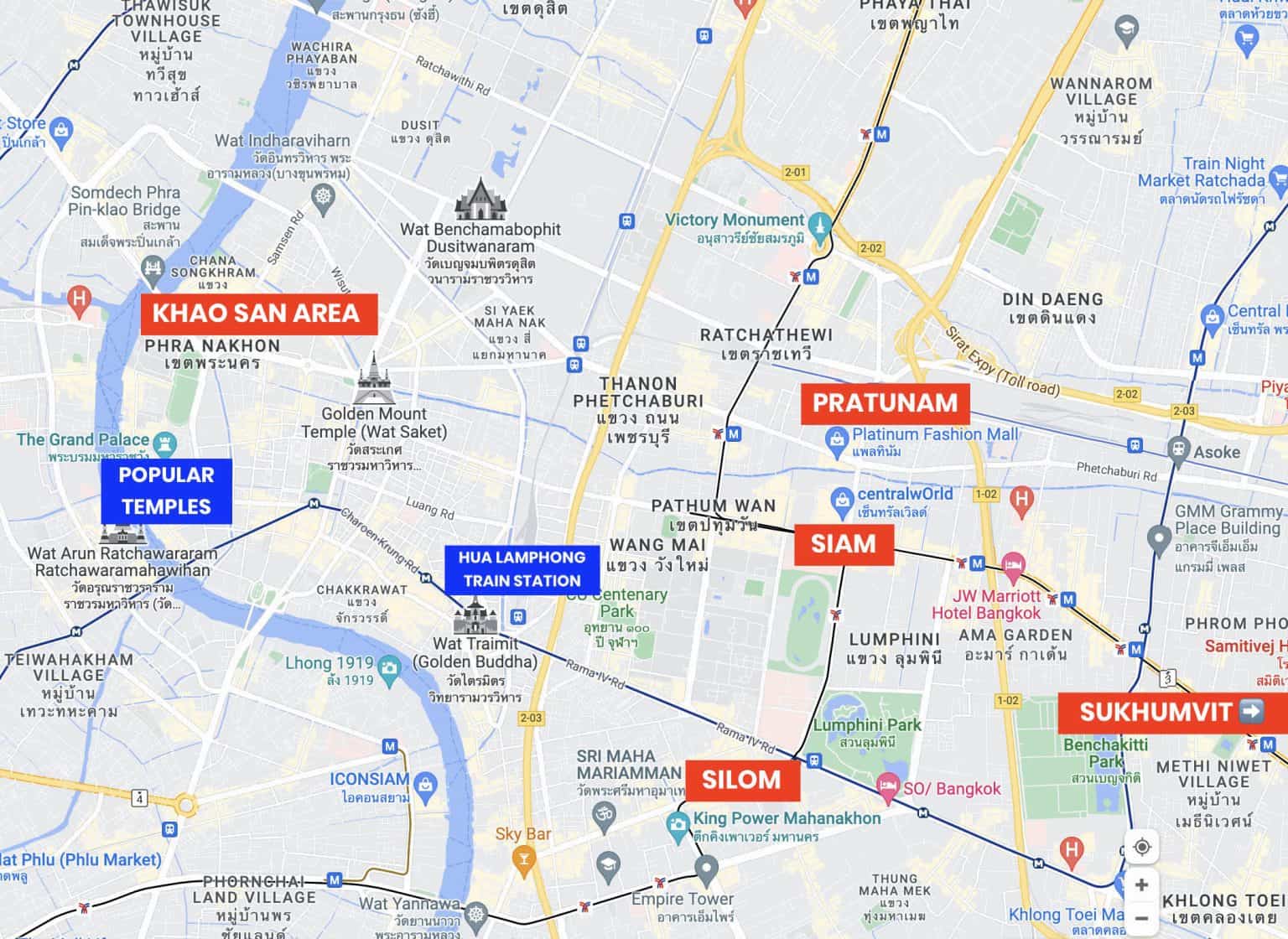 2024 BANGKOK TRAVEL GUIDE With Sample Itinerary Budget The Poor   Bangkok Best Area To Stay 1536x1120 