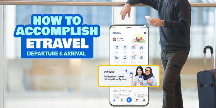 How to Accomplish eTRAVEL Form for Philippine Departure and Arrival