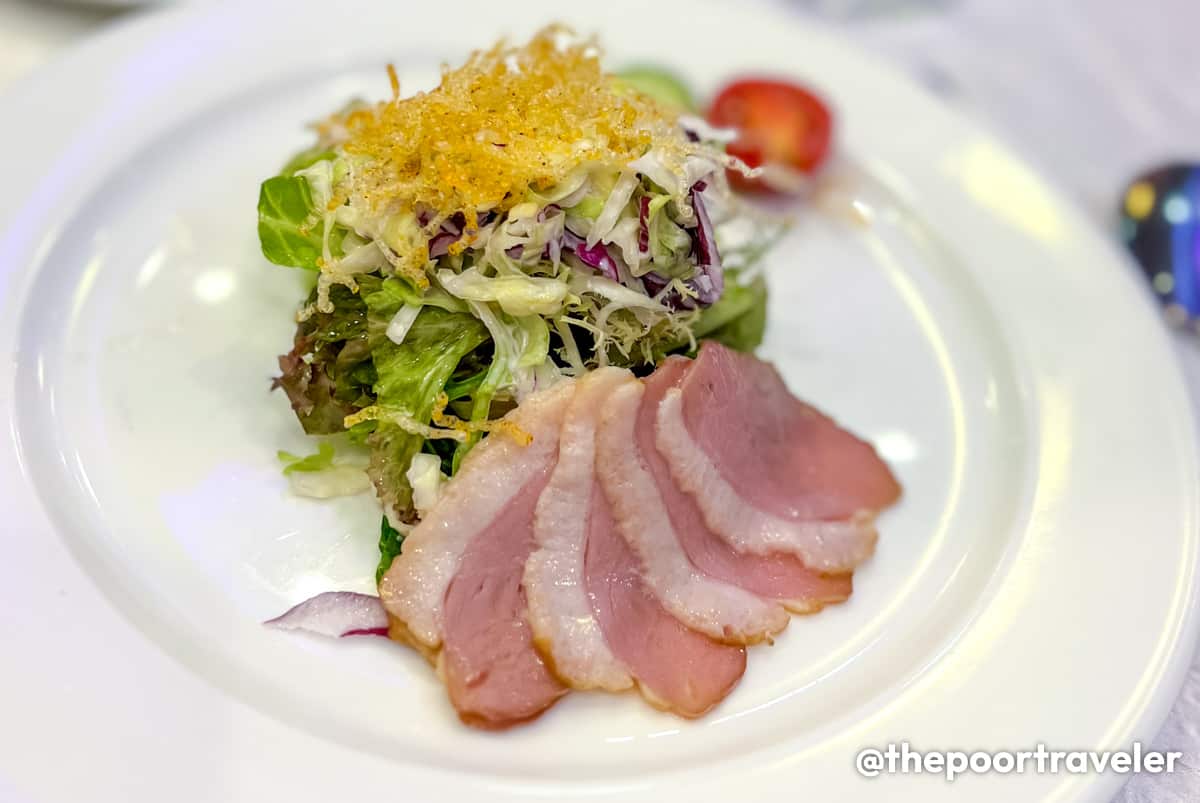 Appetizer Duck Breast Dream Dining Resorts World Cruise