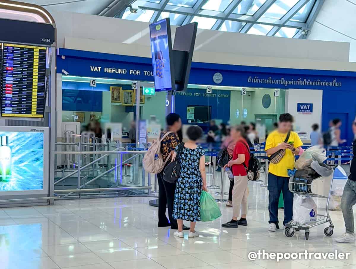 Reembolso de impostos Aeroporto Suvarnabhumi Bangkok