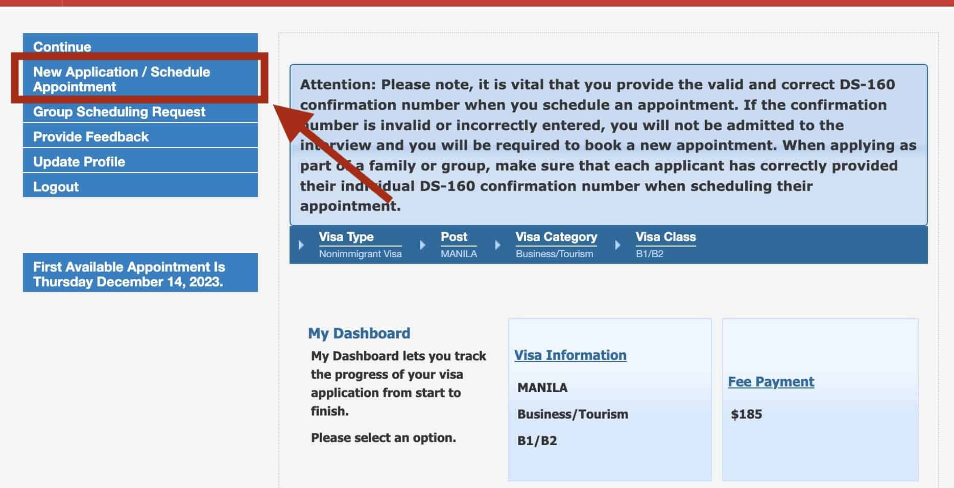 US Visa Appointment Schedule