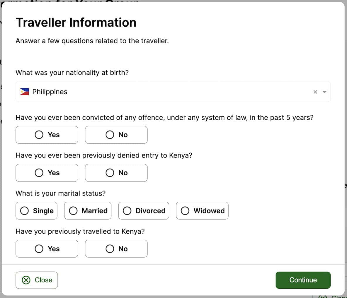 Kenya ETA Travel Information