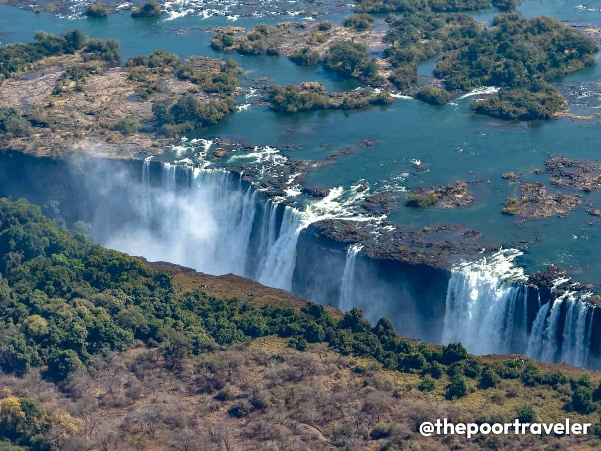 Victoria Falls Helicopter View