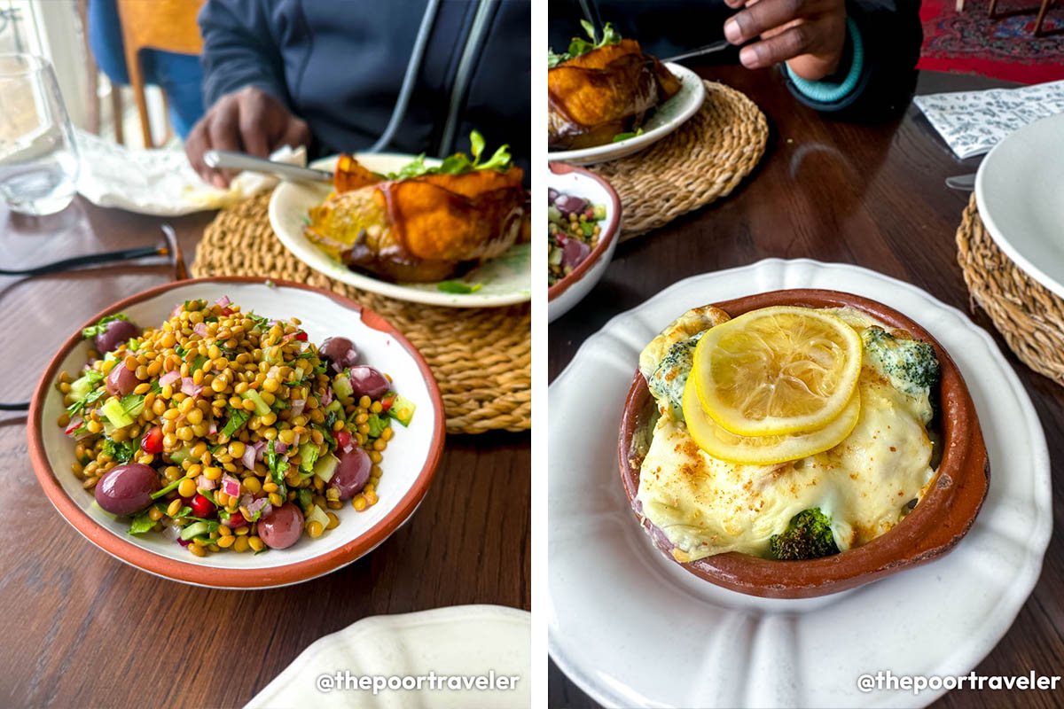 Werf Restaurant Lentil Tabbouleh and Free range Chicken Lemon Dish