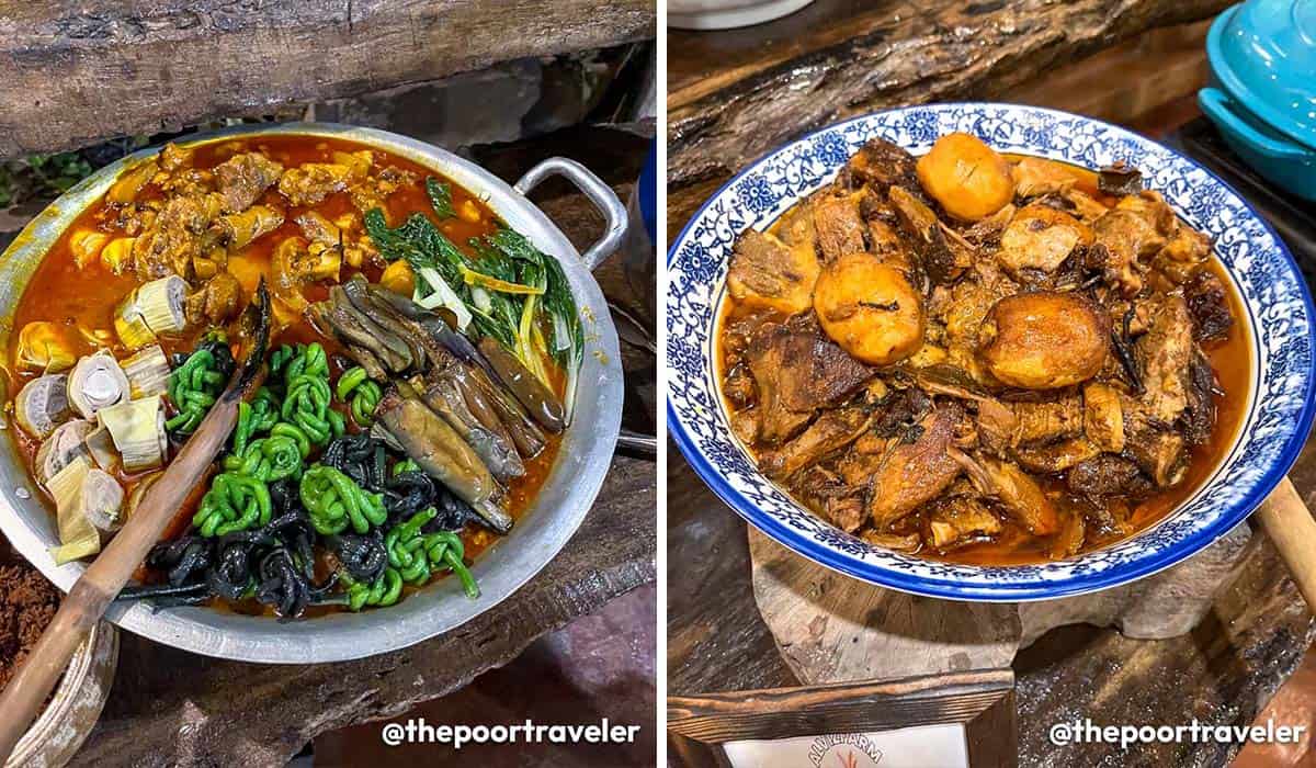 Left: Kare-kare; Right: Asadong Matua